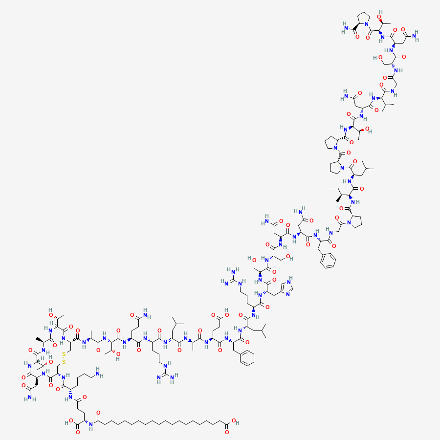 2D molecular structure of Cagrilintide