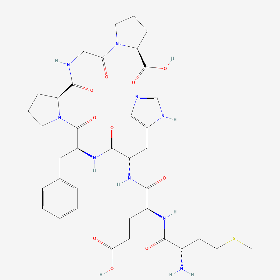 2D molecular structure of Semax